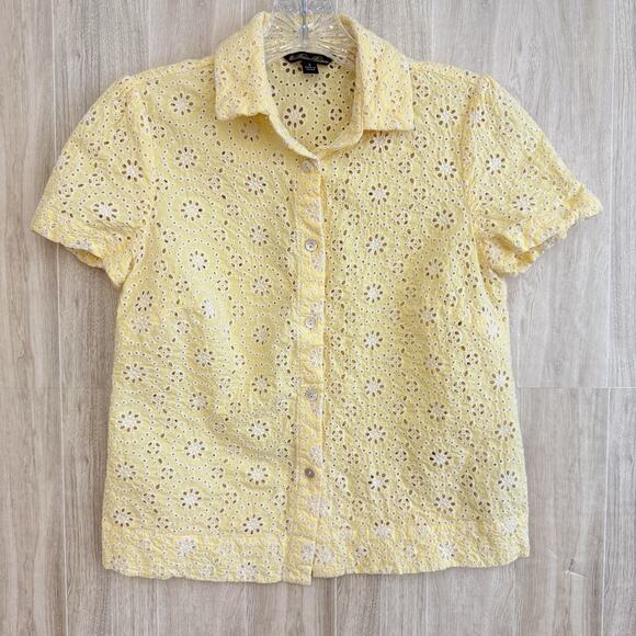 Brooks Brothers Shirt Womens Size 2 (XS) Short Sleeve Embroidered Button Up READ - Picture 1 of 10